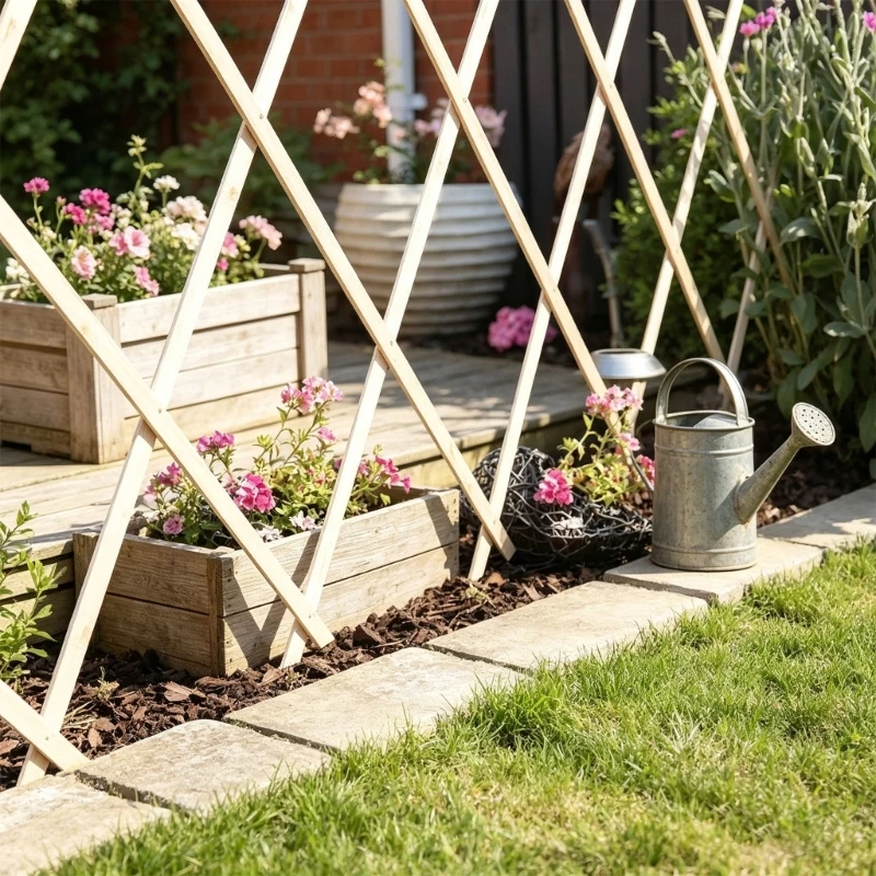 Garden Fence Plastic Light weight Picket Fences Border Easyly Installation