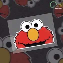 3D Funny Elmo Peeking Cartoon Car Sticker Window Car Truck Vinyl Decal Laptop Car Motorcycle Products