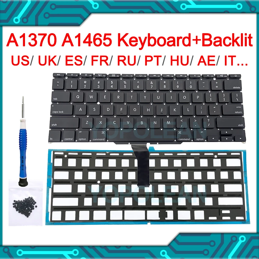 Macbook Air 11 inch early 2014 US キーボード Amazon.com: Padarsey New Laptop Black US Keyboard fits for MacBook