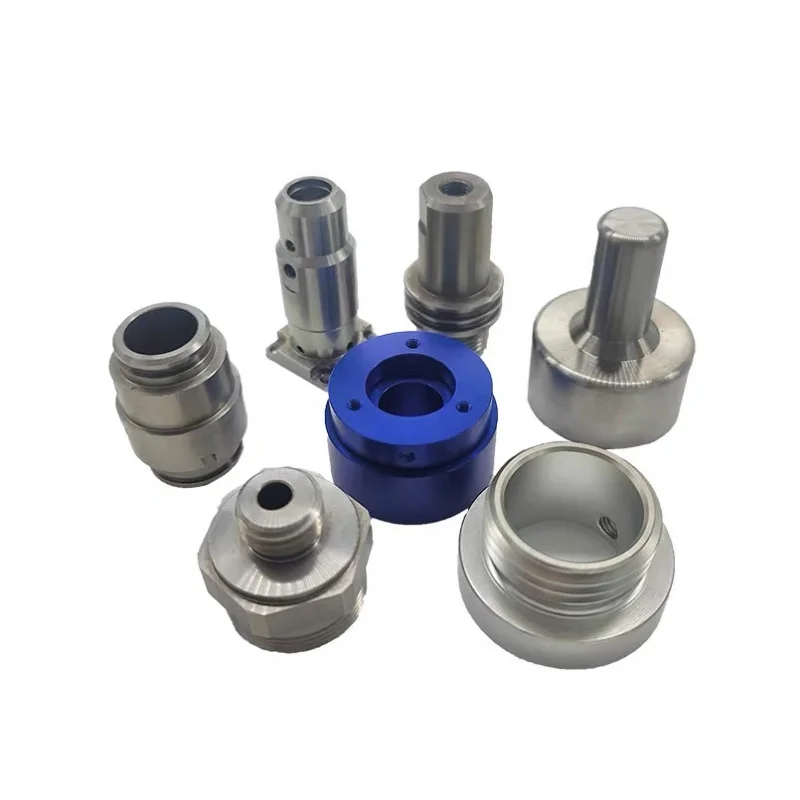 Aluminum alloy CNC machined cube with chamber porous metal structural parts