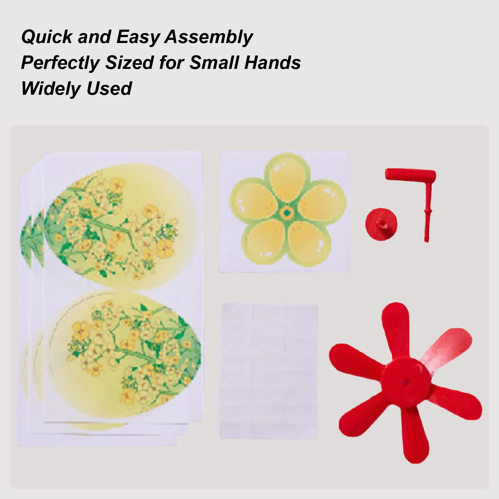 

Wind Sculpture Rape Flower Wind Spinners Handmade Colorful Windmill Creation Material Package Decoration Children's Handheld