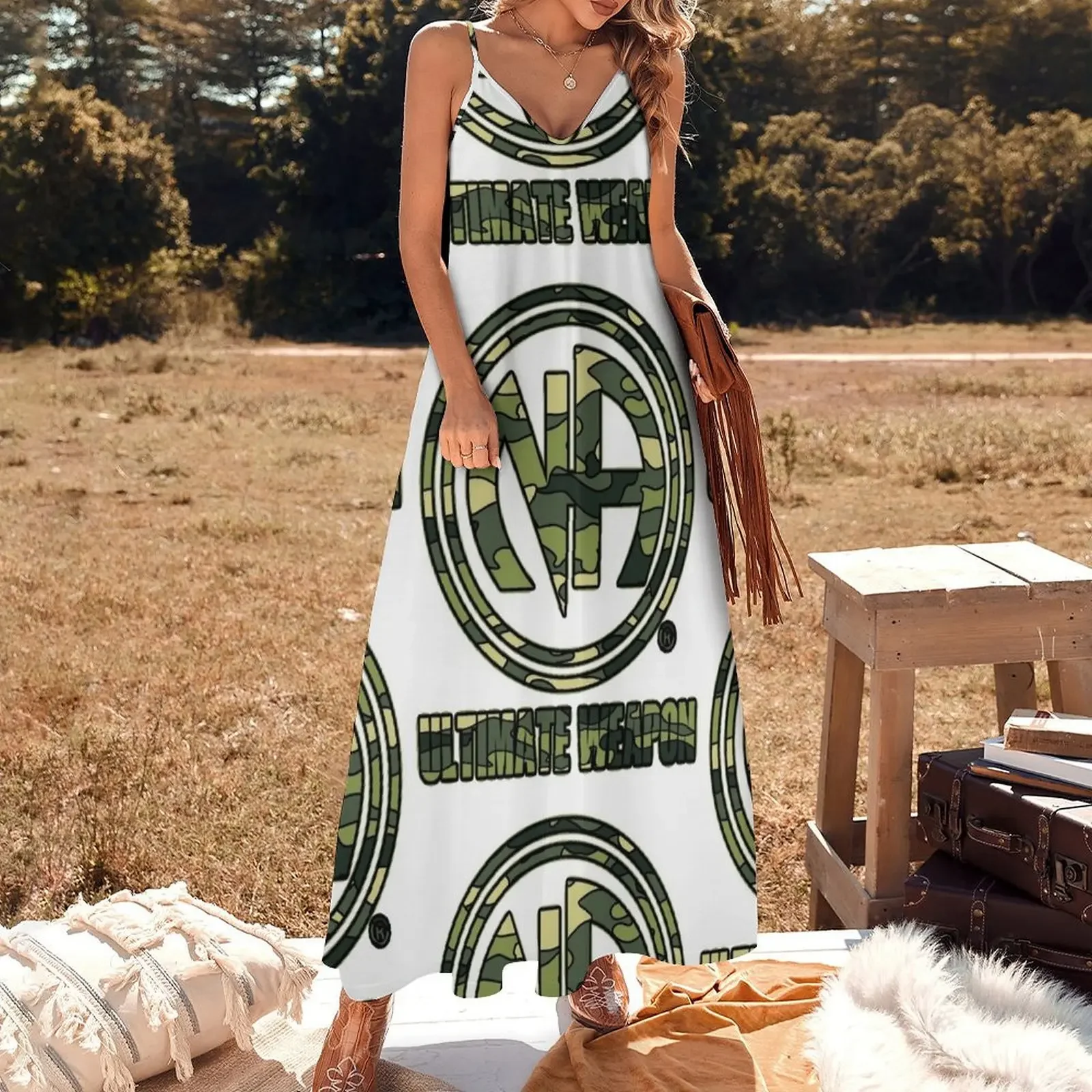 Narcotics Anonymous Gifts 12 Steps Camo Ultimate Weapon Sleeveless Dress Women's dress evening dress