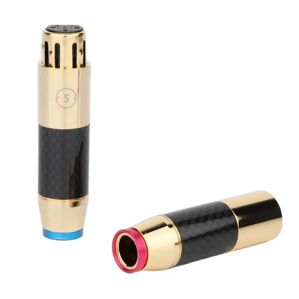 

Preffair XR1803 Углеродное волокно Позолоченные сбалансированные аудиоразъемы Hi-Fi аудиопередача XLR Мужские и женские разъемы