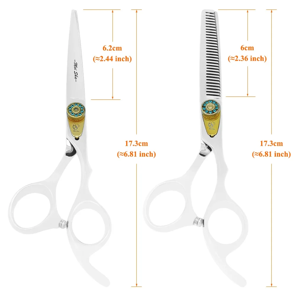 6,0 Zoll professionelle Friseurschere, Effilierschere, Haarschneideschere, Friseur- und Schönheitsschere JP440C A0087A – Detail 7