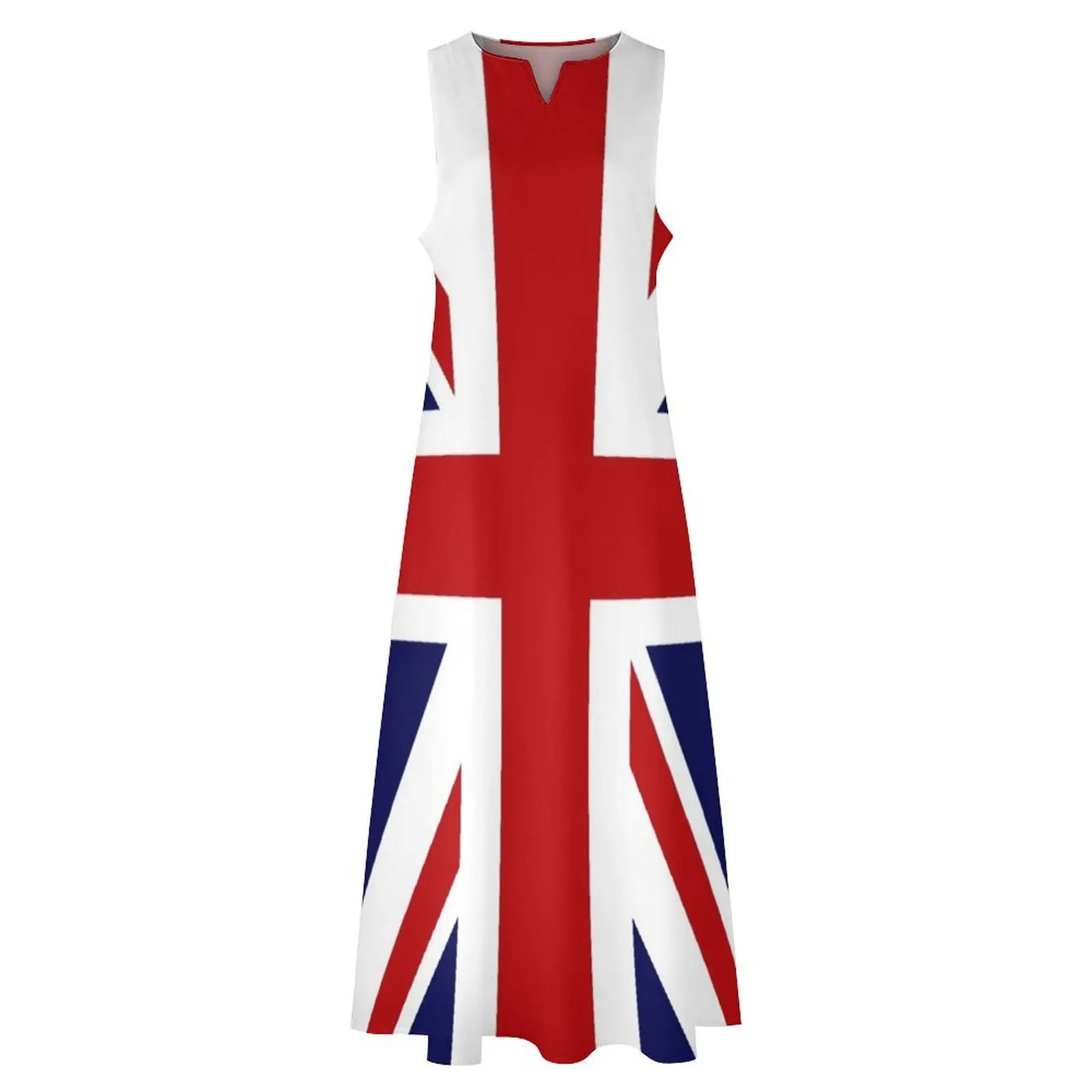 Union Jack Flag of the UK Long Dress ชุดราตรี ชุดลําลอง ชุดเดรสยาวผู้หญิง