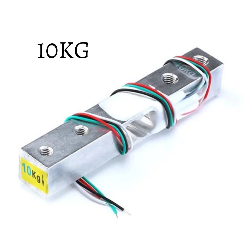 5pcs Load Cell 1KG 5KG 10KG 20KG HX711 AD Module Weight Sensor Electronic Scale Aluminum Alloy Weighing Pressure Sensor