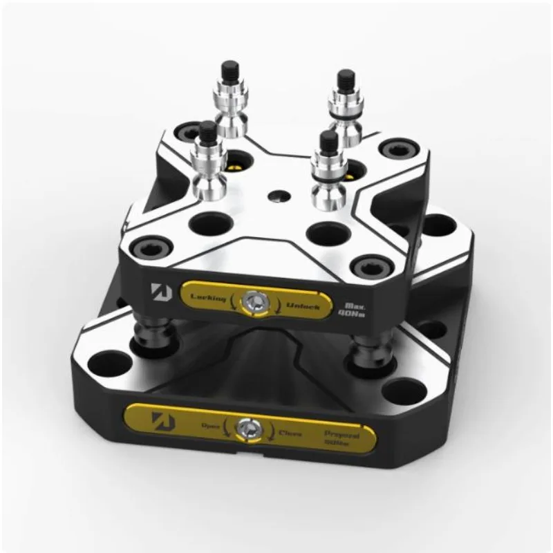 Four or Five Axis Zero Point Quick Change Plate, Suitable for Self-centering Vice Three-jaw Chuck Tooling Base