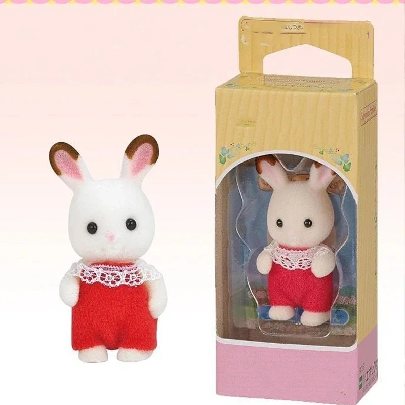 Sylvanians Families muñeca Kawaii nuevas figuras de Anime adorno flocado niños jugar a las casitas Cosplay juguetes clásicos regalo para niños gran oferta