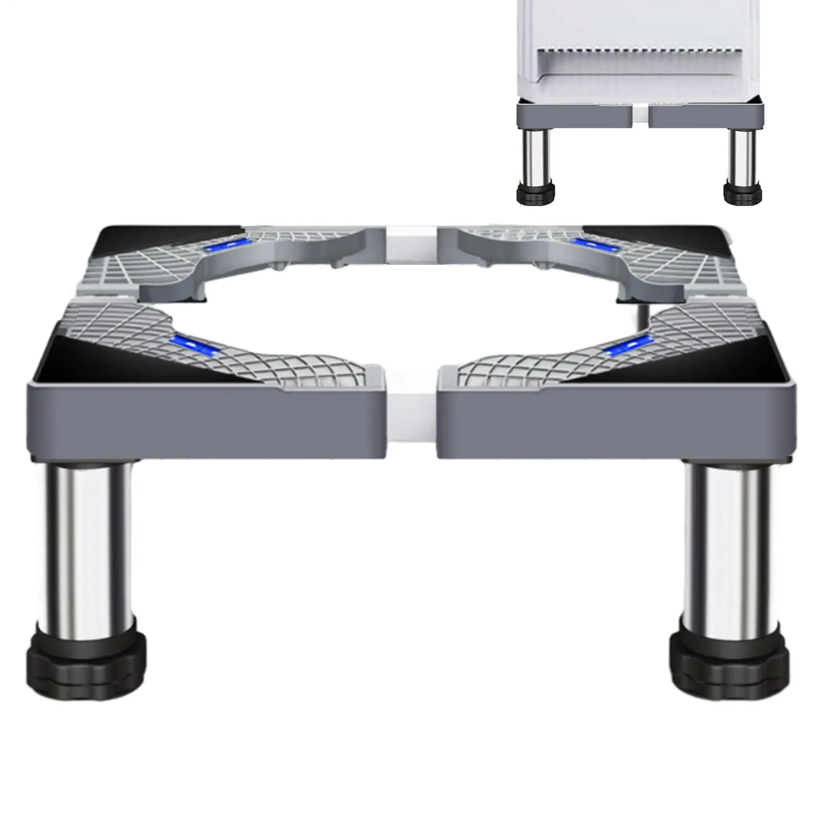 Stainless Steel Dryer Stand Washer Stand Universal Pedestal Washing Machine Riser With 4 Strong Feet Fridge Stand For Dryer - view 2