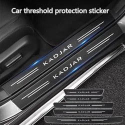 Carbon Fiber Car Sticker Auto Door Trunk Protective Strip Anti Scratch Decal For Renault Kadjar 2018 2017 2016 2015