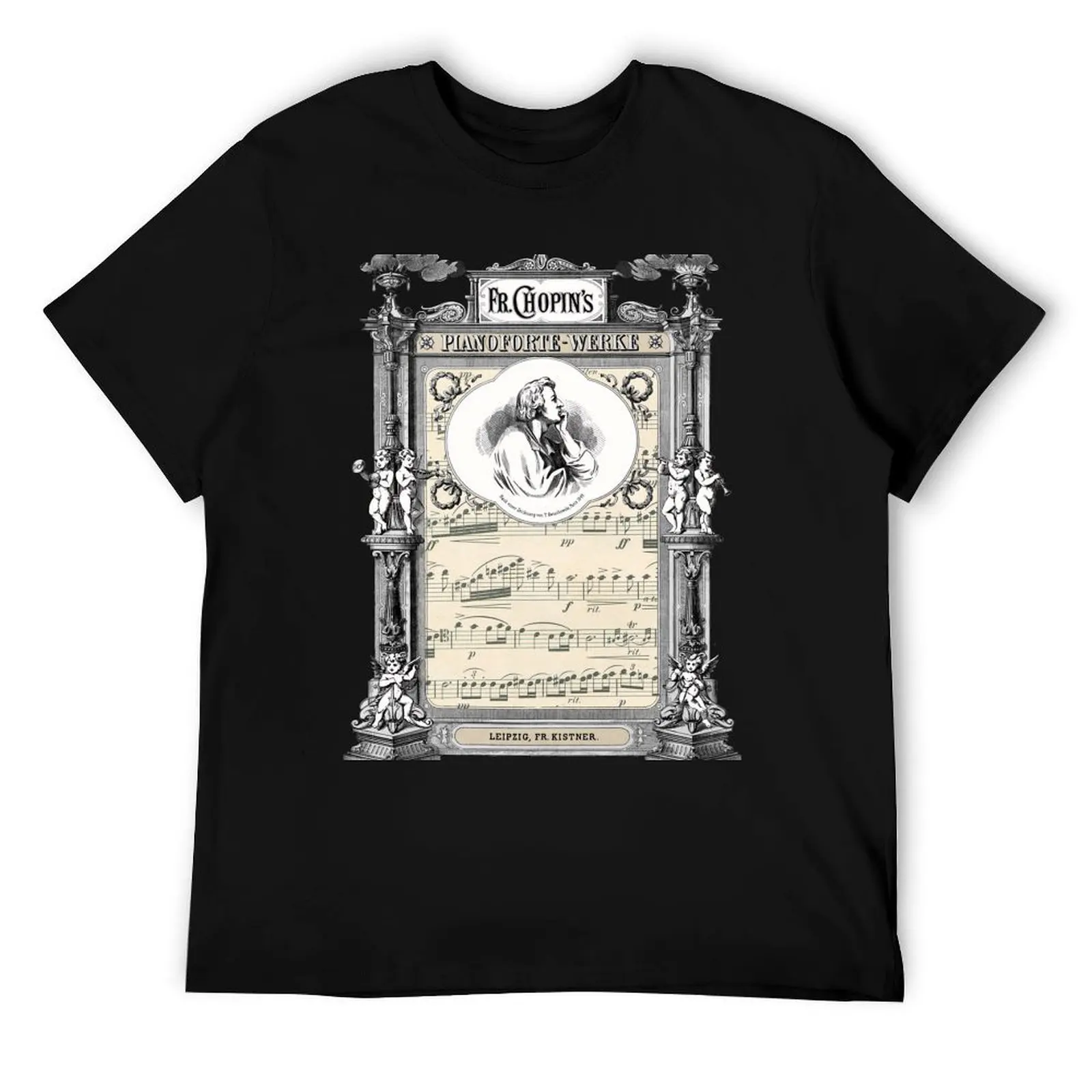Frederick Chopin Polonaise art T-Shirt t shirts for man graphic funny t shirt for man T-Shirt