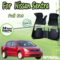 Custom Fit Automotive Car Floor Mats For Nissan Sentra 2006 2007 2008 2009 2010 2011 2012 Luxury Leather Men Women Full Coverage