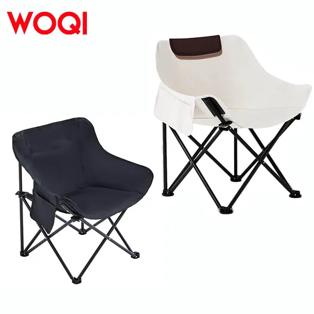 

WOQI Открытый современный дизайн Портативный складной пляжный стул для кемпинга Водонепроницаемый складной стул для сада и парка с луной