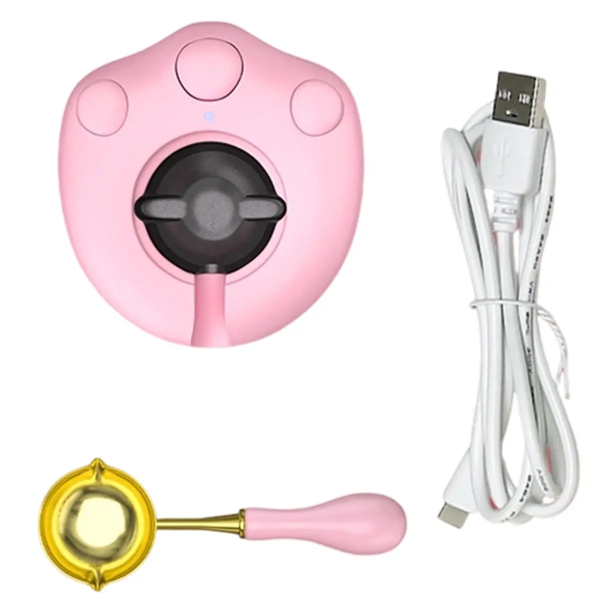 Cat Claw Electric Wax Seal Heater Kit USB Power with Spoon for Melting Wax Envelope Invitation DIY Scrapbook Stamp Tool
