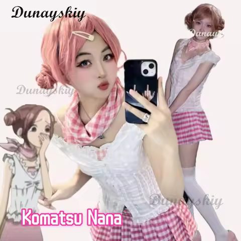 Komatsu Nana Cosplay Costume Wig Anime NANA Girl Pink Skirt Date Outfits Cute Uniform Wig Carnival Masquerade Party Clothes