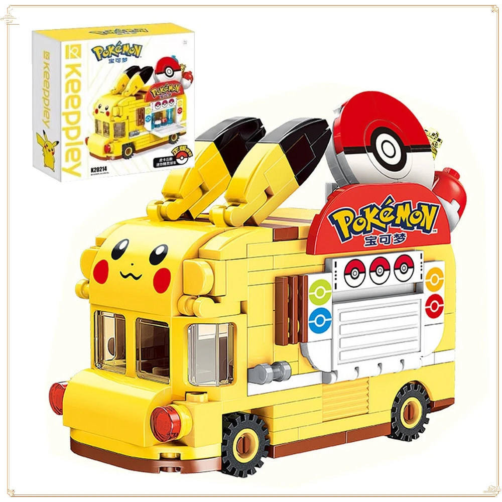 

Keeppley Pok É Mon Series Pikachu Elf Ball Car Mini Bus Puzzle Assembly Building Block Toy Decorative Ornaments Birthday Gift