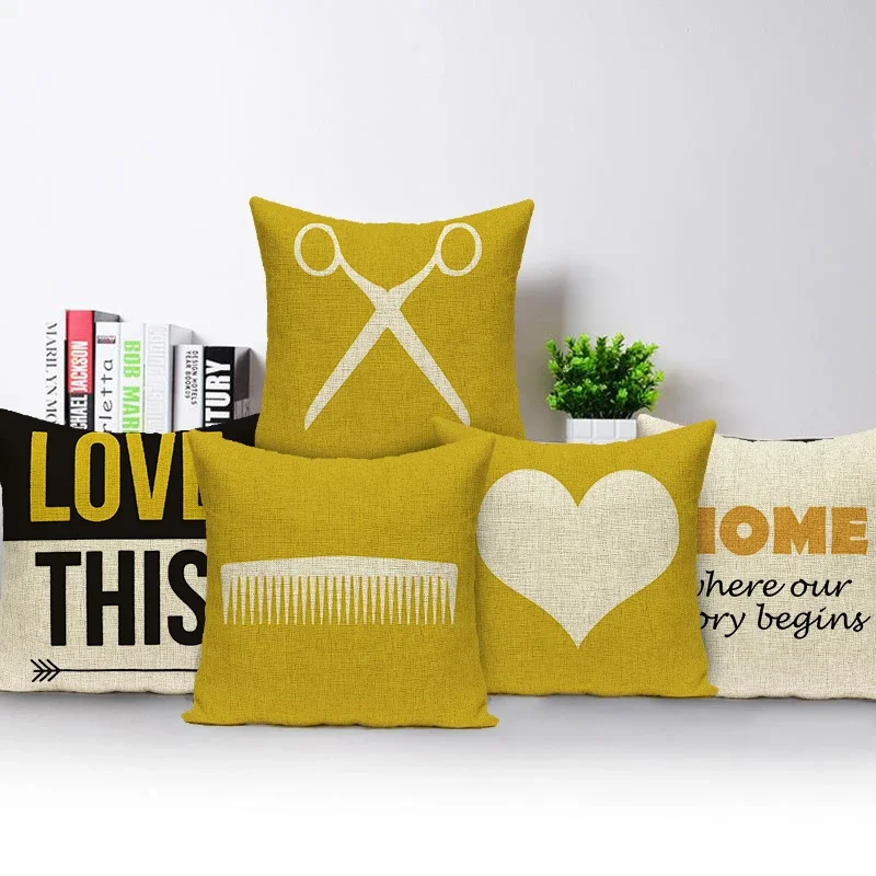 Polyester Letter Geometry Animal Cushion Cover Nordic Pillow Cover Sofa Cushion Cover Home Living Room Decorative Pillow Case