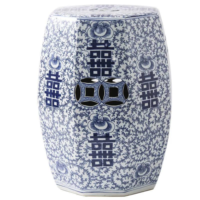 

Ceramic drum stool, ceramic stool, home improvement porcelain stool