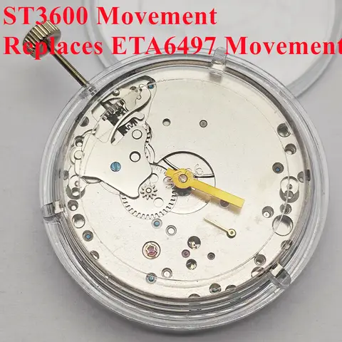 RICHUS ST3600 Mechanical Movement High Accuracy 17 Jewels Replace ETA 6497 Movement Watches Accessories Parts