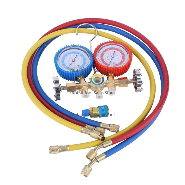High Quality 1/4H.P HVAC Vacuum Pump 3CFM with Iron Manifold Gauge Set - for A/C Refrigeration R134 R12 R22 R410a Efficient