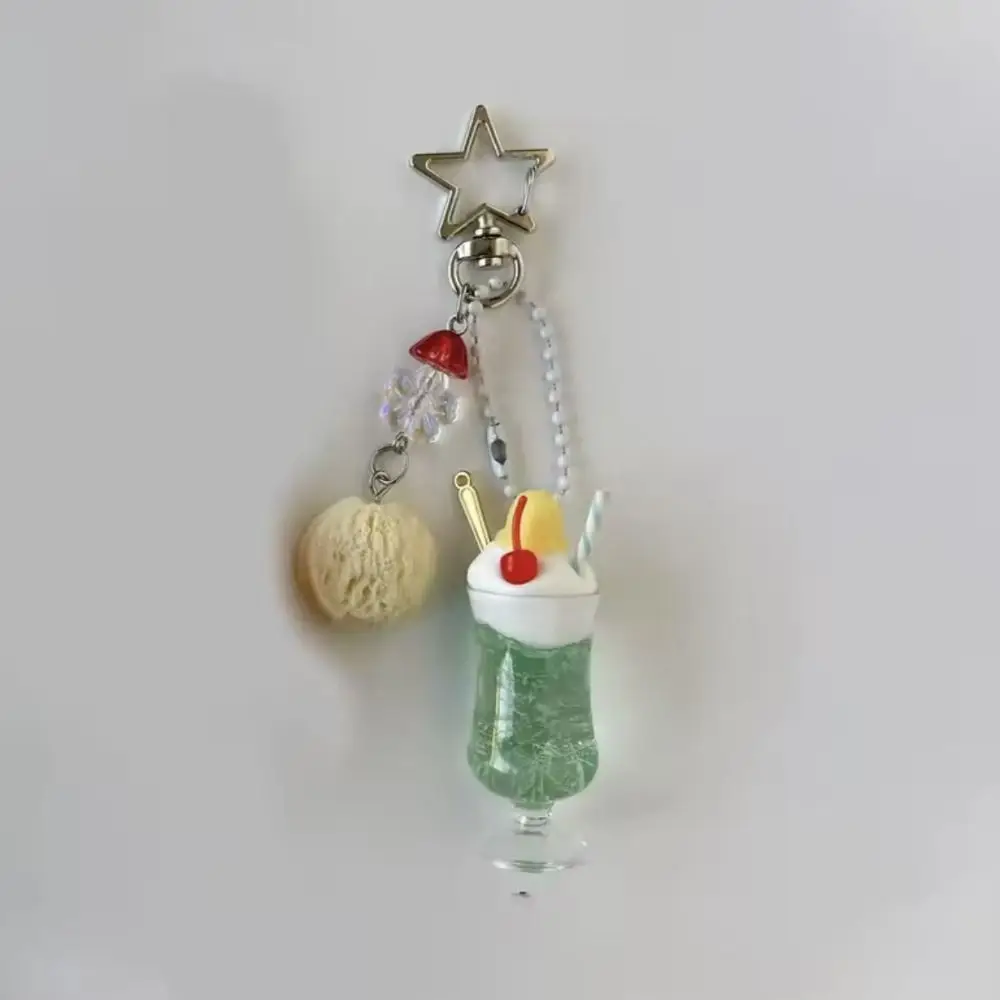 Phone Lanyard Handmade Taiyaki Pendant Japanese Bag Keyring Icecream Keychains Street Food Bag Charm Y2k Keychains Friends Gift