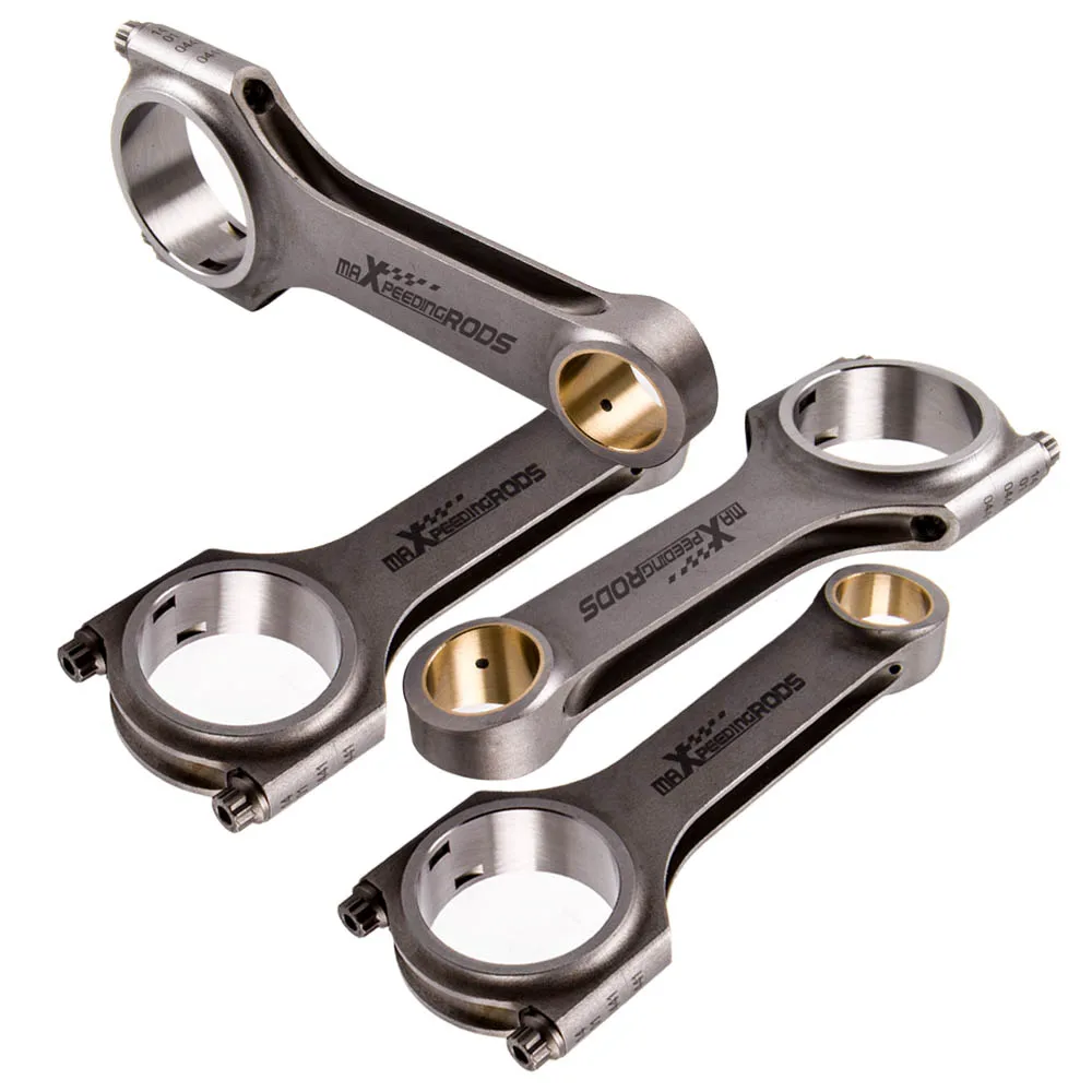 For VW EA888 2.0L TSI Engine 4340 maxpeeding rod 4x 144mm forged H-beam connecting rod + ARP2000 bolt