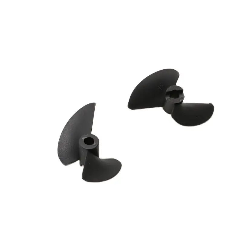 6PCS Two Blades Nylon Propeller 3.17/4/4.76mm Shaft Paddle Diameter 27mm-47mm Plastic Props RC Spare Parts for Boat DIY Model