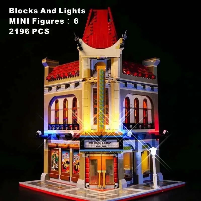 2196 PCS Palace Cinema Building Blocks Bricks Birthday Christmas Gift Compatible Toys IN Stock 10232 15006