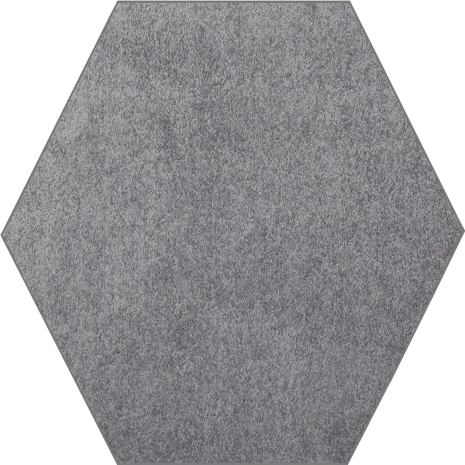 

Pet Friendly Solid Color Area Rugs Grey - 7' Hexagon, Indoor, Stain & Fade Resistant, Perfect for Living Room, Bedroom