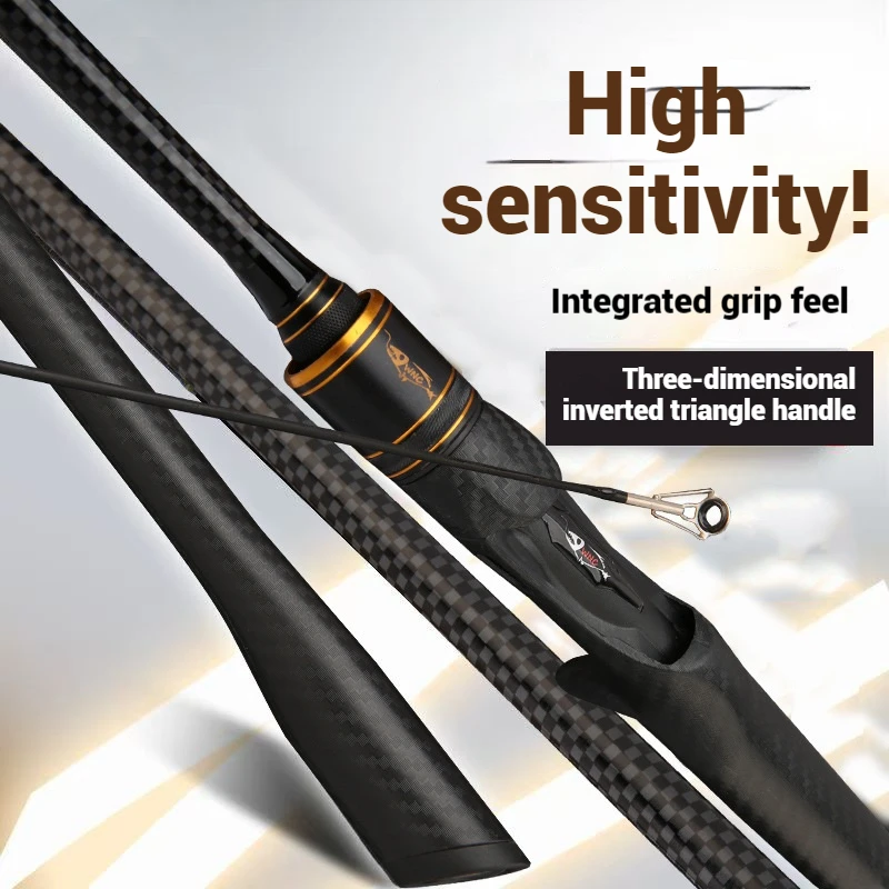 Integrated Handle Lure Rod Multi-section Portable 4-section Lure Rod Spinning Grip Insertion Type Casting Rod Sea Rod