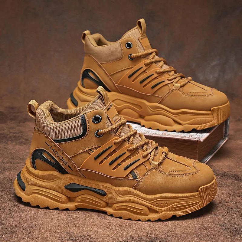

Men's Shoes 2025 New Autumn Trendy Brand Torre Men's Thick Sole Increased Casual Flow Reflective Sports Running Trendy Shoes