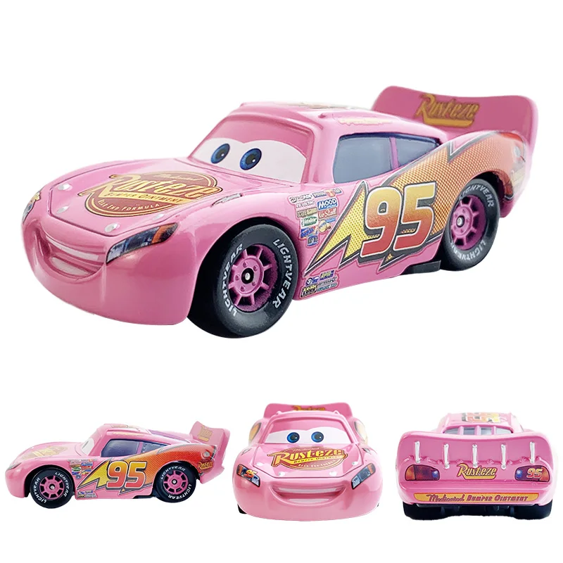 Disney Pixar Metal Cars 2 3 Toy Mini Small Pink Red Lightning Mcqueen Mater Racing Car Racers Collection Child Boy Kids Gift Set