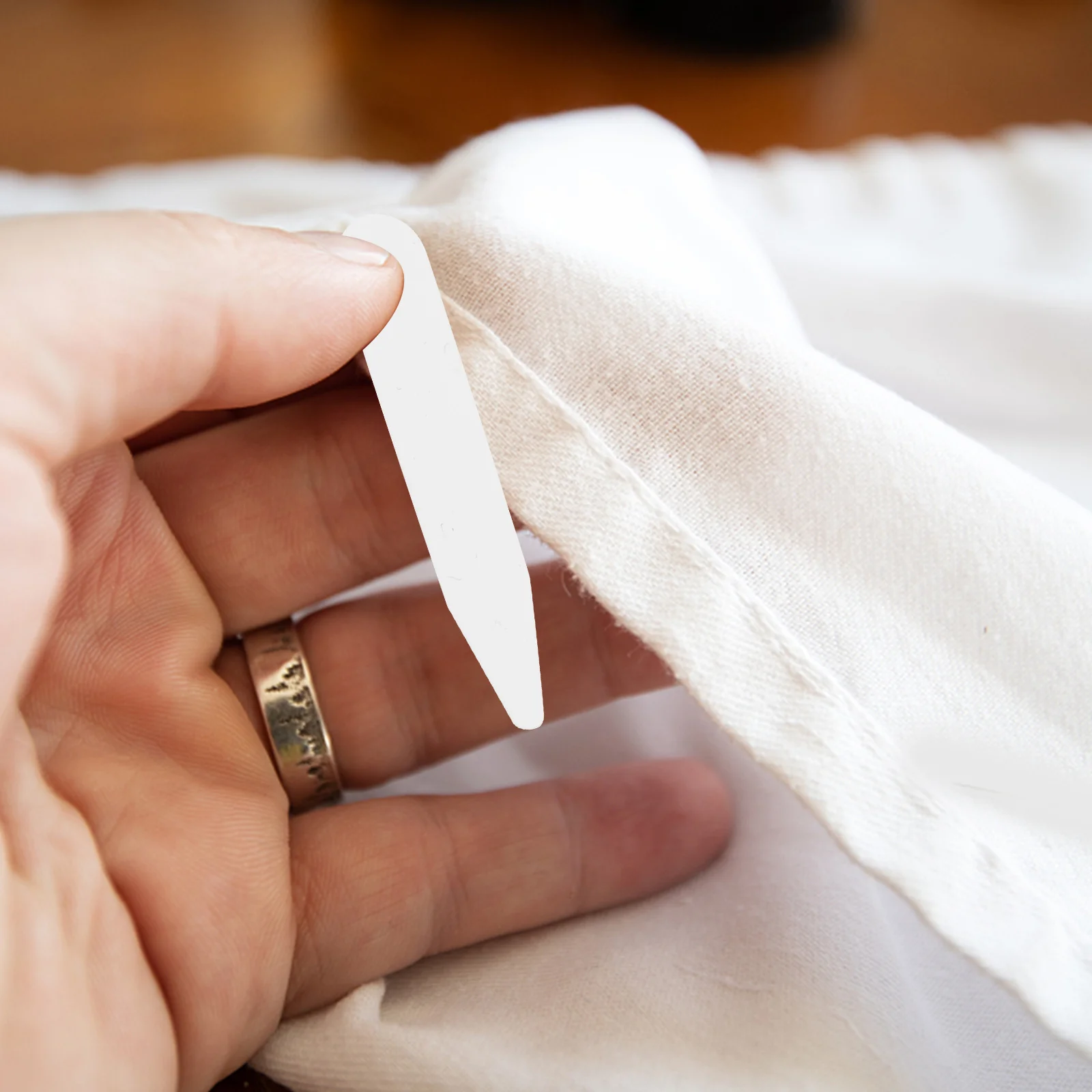 200 قطعة طوق القميص يبقى إدراجات بلاستيكية للرجال والنساء قمصان دعم مقوي استقامة حامل ملابس رسمية #1