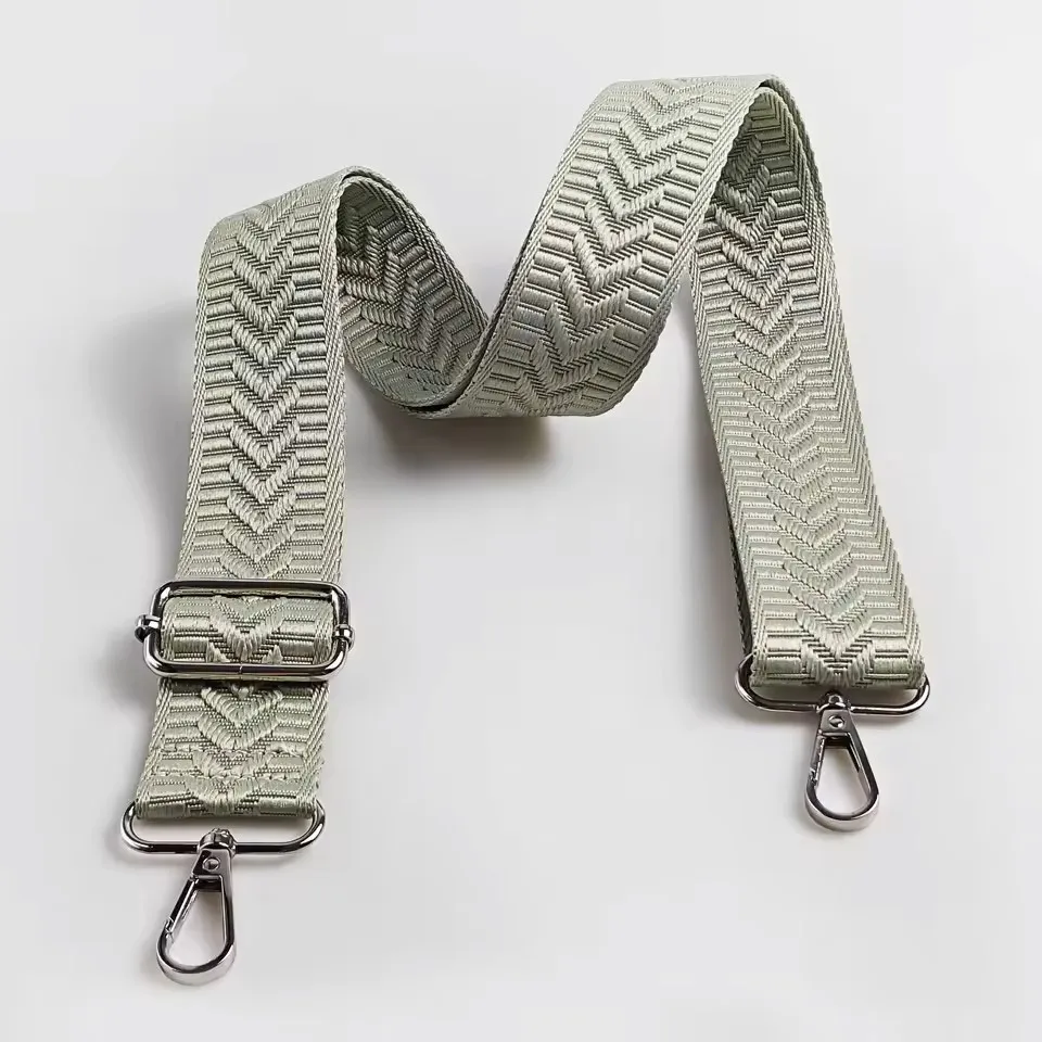 1 Piece 1.50inch Wide Adjustable Handbag Purse Strap Replacement Crossbody Shoulder Strap Arrow Pattern Jacquarded Strap