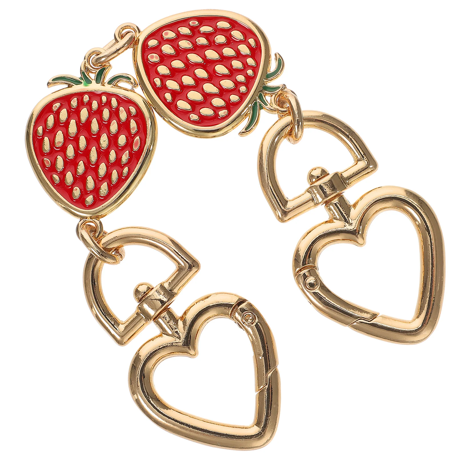 Tasverlengketting met stijlvol aardbeienontwerp Sterke slijtvaste vervangende riem voor crossbody-schoudertas Modieus