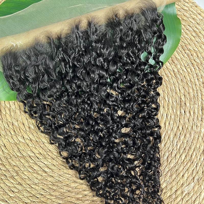 버마산 곱슬머리 5X5 투명 레이스 클로저, 100% 인모, 13x4 레이스 프론탈 스위스 레이스, 프리 플러킹 처리된 인비저블 멜트 스킨