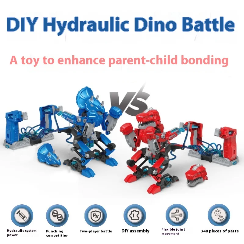 

Новая ручная сборка своими руками, гидравлический боевой бокс, робот-динозавр, детские развивающие товары, мозаика, детские игрушки для взрослых, подарки.