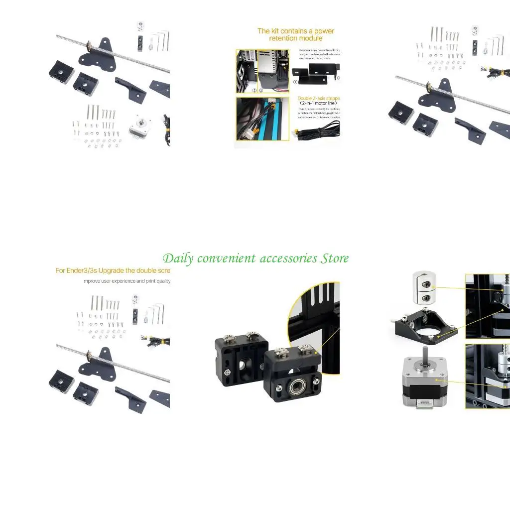 

97QB Аксессуары для 3D-печати для Ender 3 3S, обновленный комплект ходовых винтов с двойной осью Z