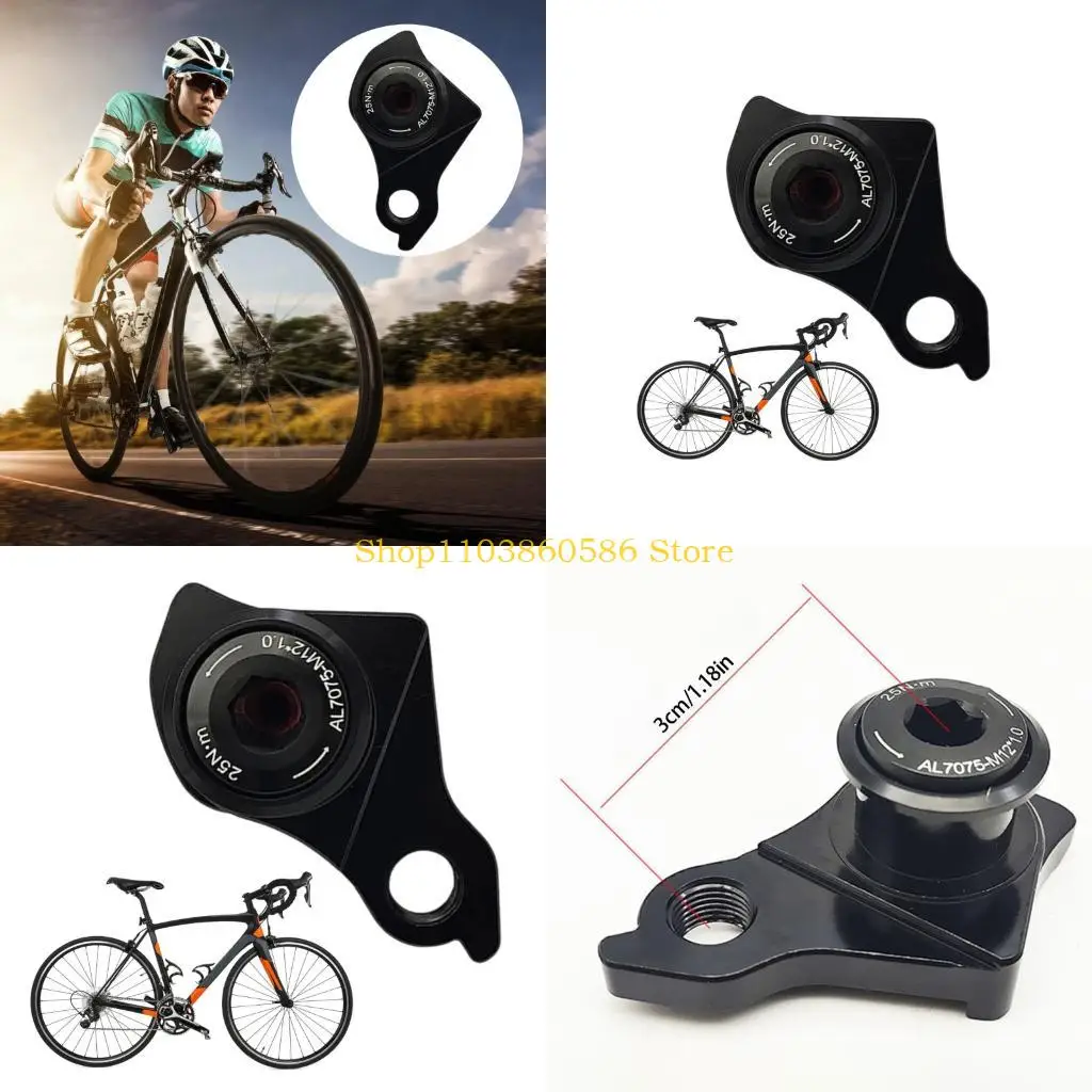 242A Mountain Bike Aluminum Derailleur Hanger Bike Tail Hook Adapter for UDH Bike Frame Cycling Parts Easy Installation