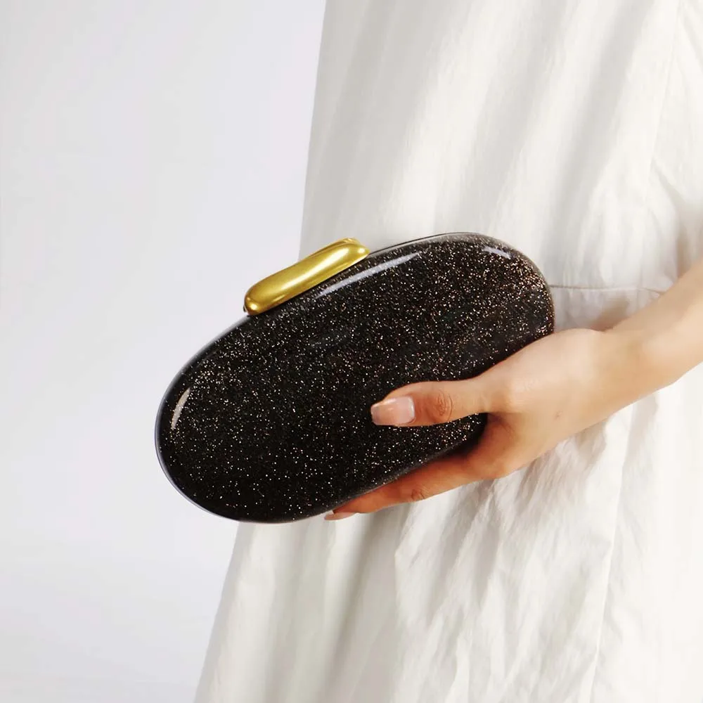 

Модное акриловое яйцо в форме ракушки для банкета Minaudiere, женское роскошное свадебное платье для выпускного вечера, вечерний день, клатч, кошелек для телефона
