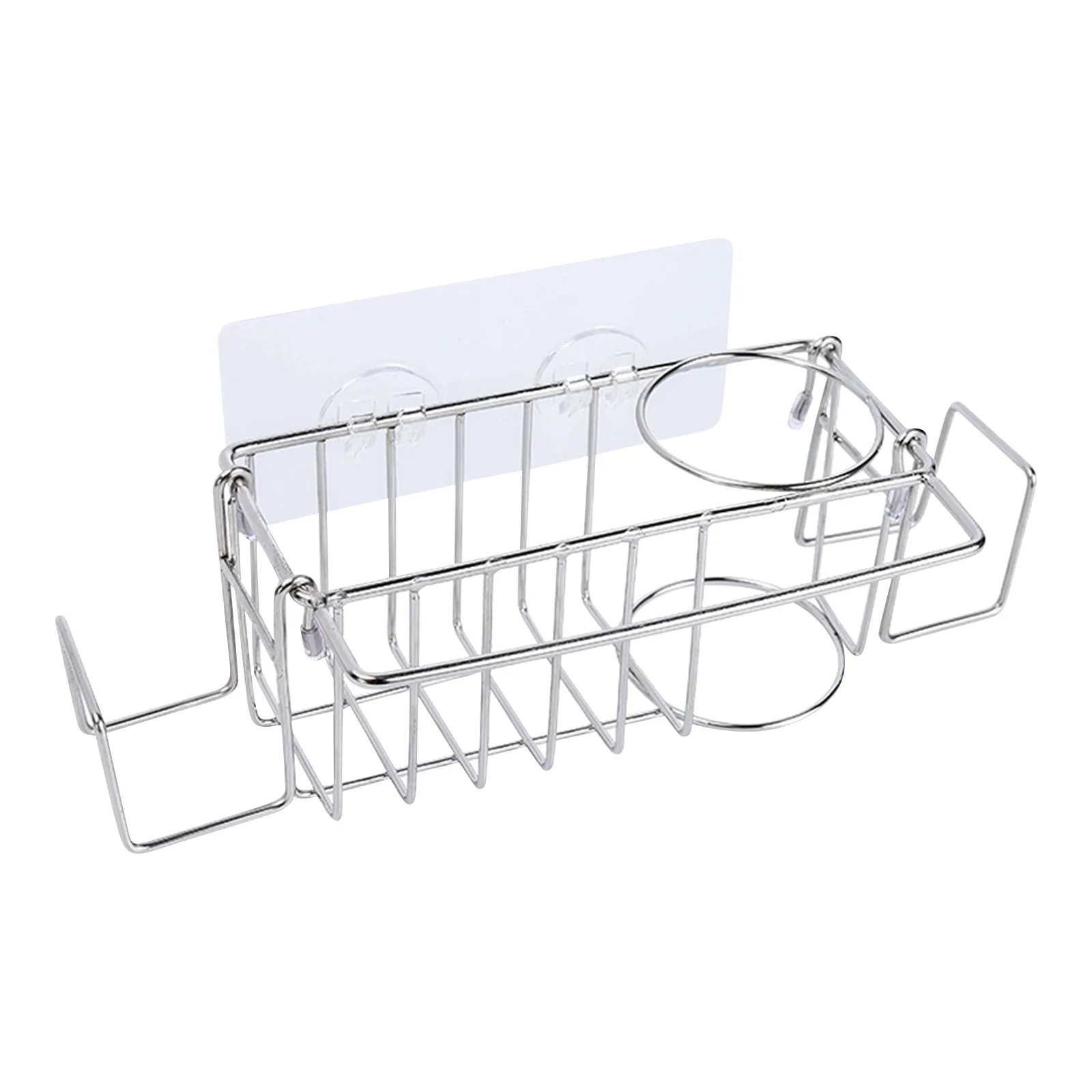 Kitchen Stainless Steel Sink Drain Rack Sponge Storage Faucet Holder Soap Drainer Shelf Basket Organizer Bathroom Accessories