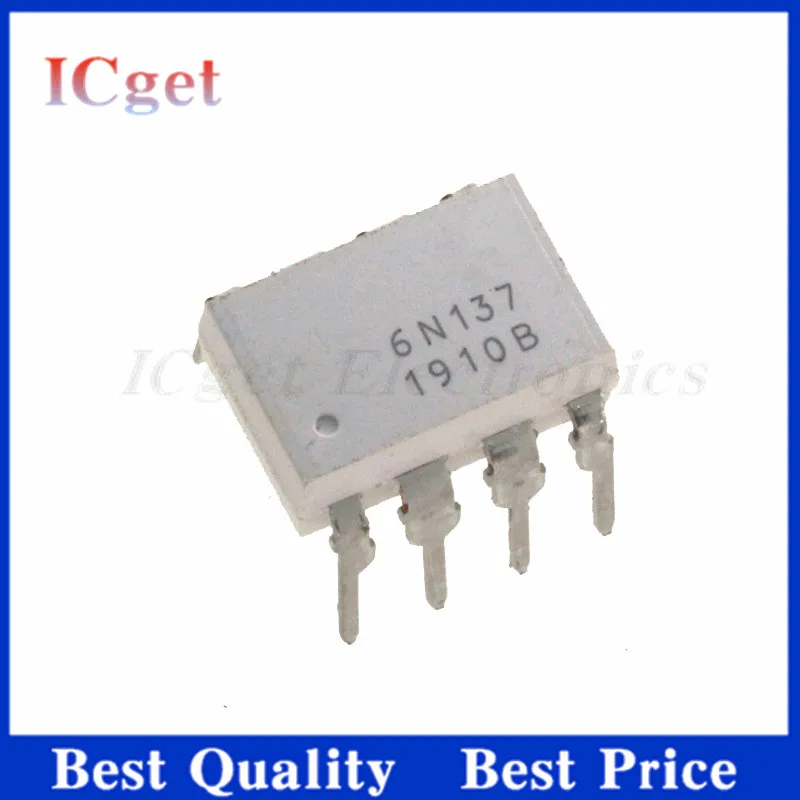 5Pcs 6N137M 6N137 DIP-8 inline optoupler de alta velocidade IC Chip Wholesale