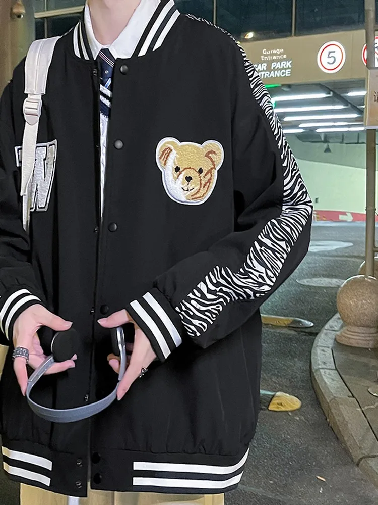 

Men's Baseball Jaet Spring Autumn Sle Casual Spor Outerwear Long Sve Windproof Polyester Fiber Weichao Brand