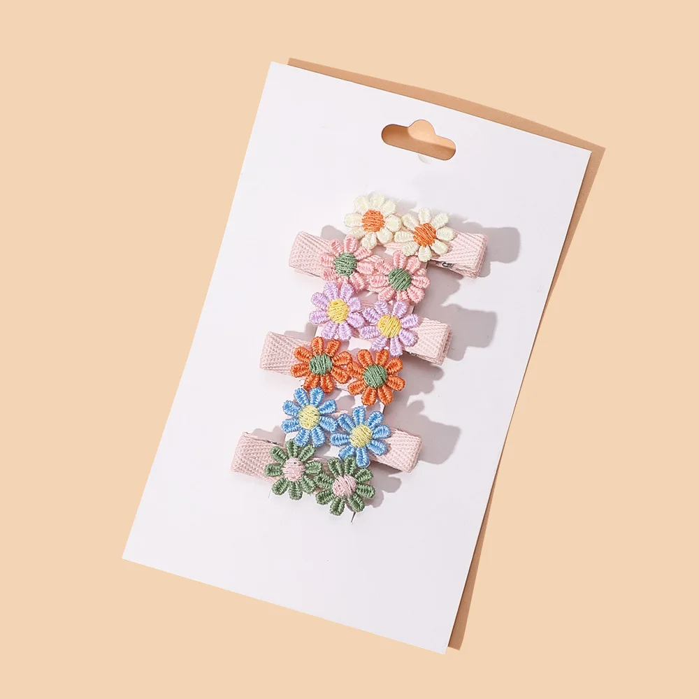 

72 шт./лот, детские заколки для волос с цветами ромашки, аксессуары для волос для девочек