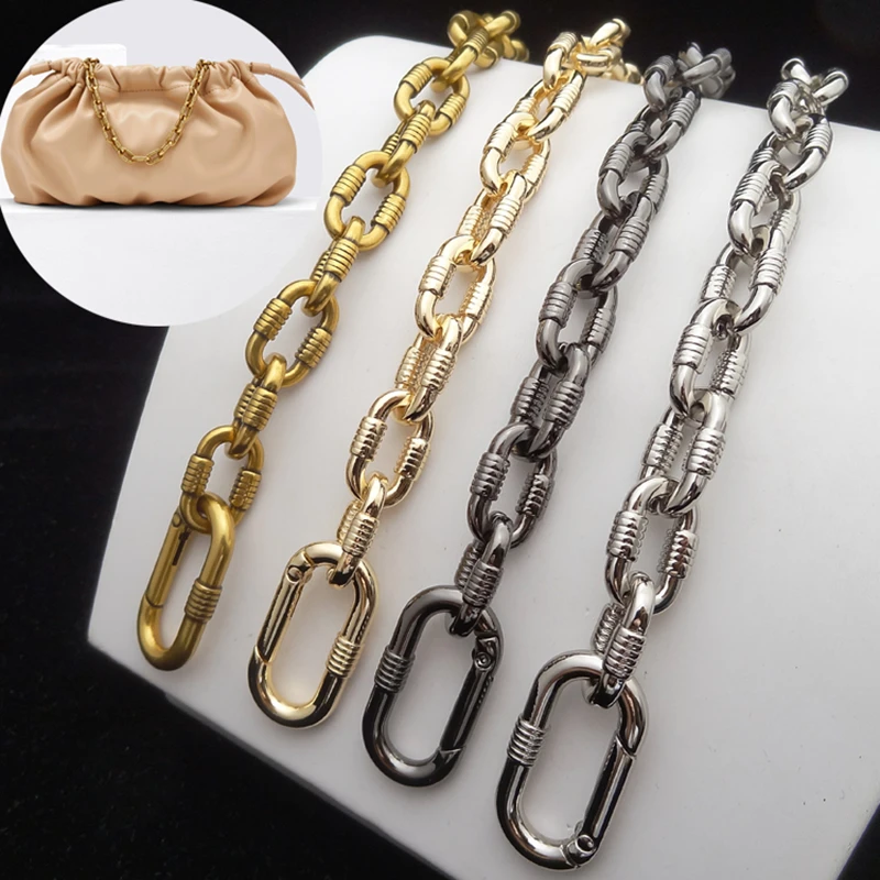 Purse Chain Bag Strap Metal Bag Chain DIY Accessory Replacement Lock Buckle Wallet Chain For Crossbody Bag Factory Supply