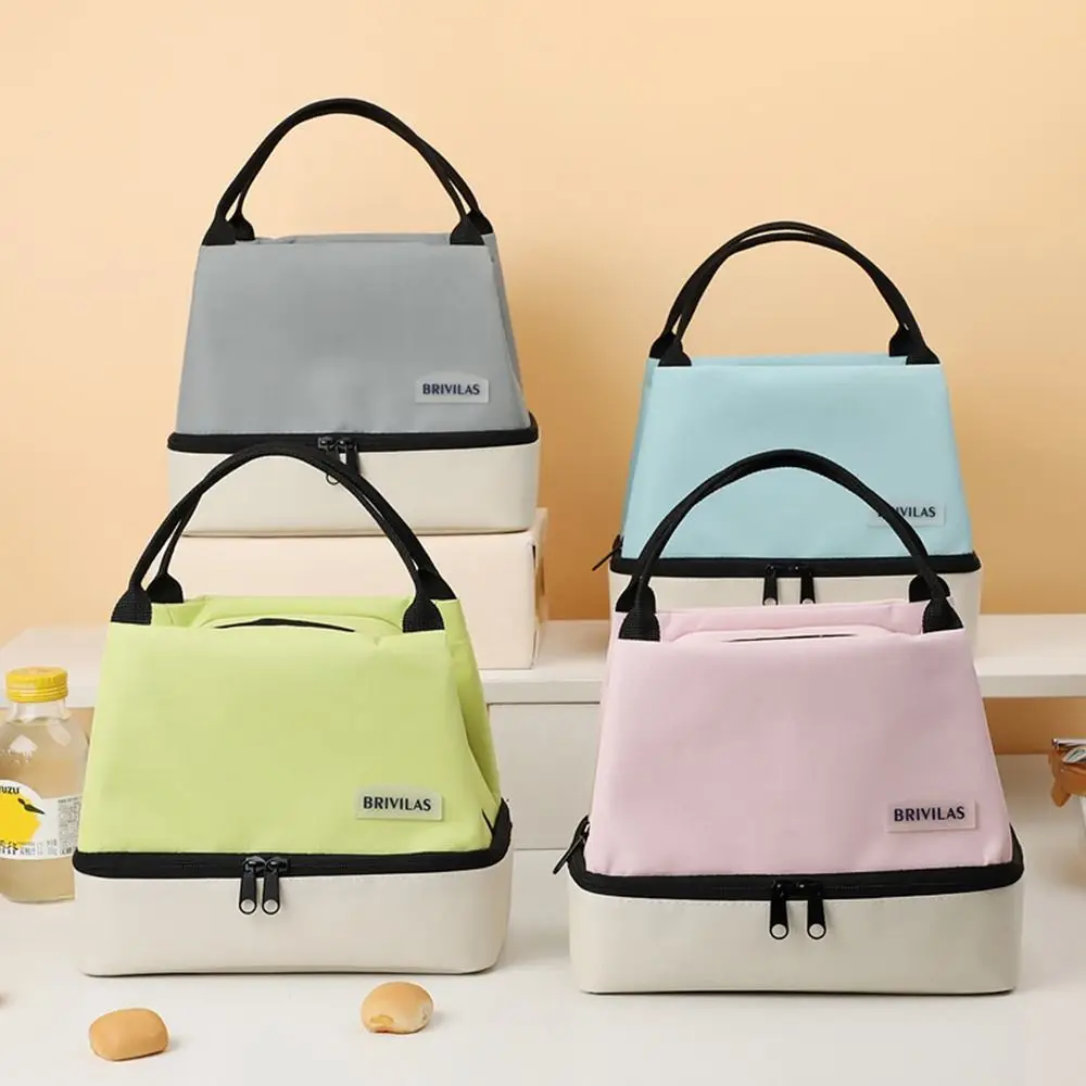 Camping Picnic Bag Lunch Bag Large Capacity Food Drink Storage Women's Casual Handbag Travel Tote Carry Aluminum Foil