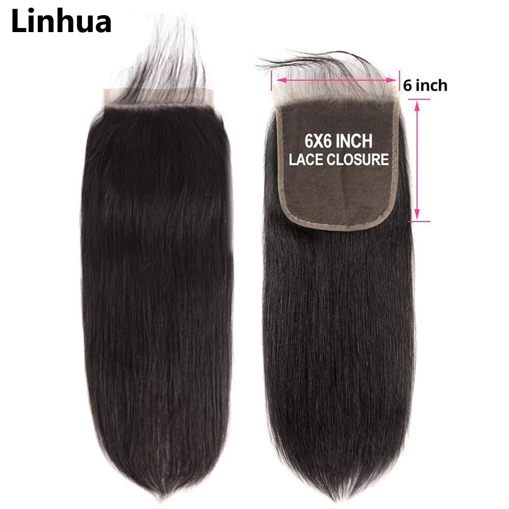 

Прямые волосы 6x6 с прозрачной кружевной застежкой, 12-26 дюймов, бразильские натуральные волосы для чернокожих женщин