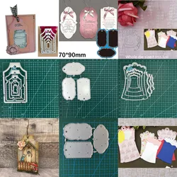 DIY Layering Label Metal Cutting Tag Cutting Die Cut Craft Scrapbooking Dies Making Crafts