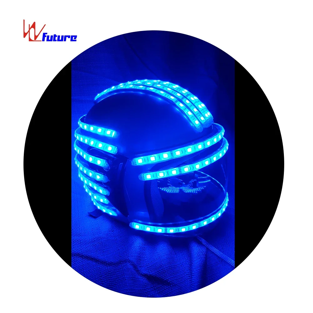 Super men smart motorcycle LED helmets light up bike helmet, LED dance accesory