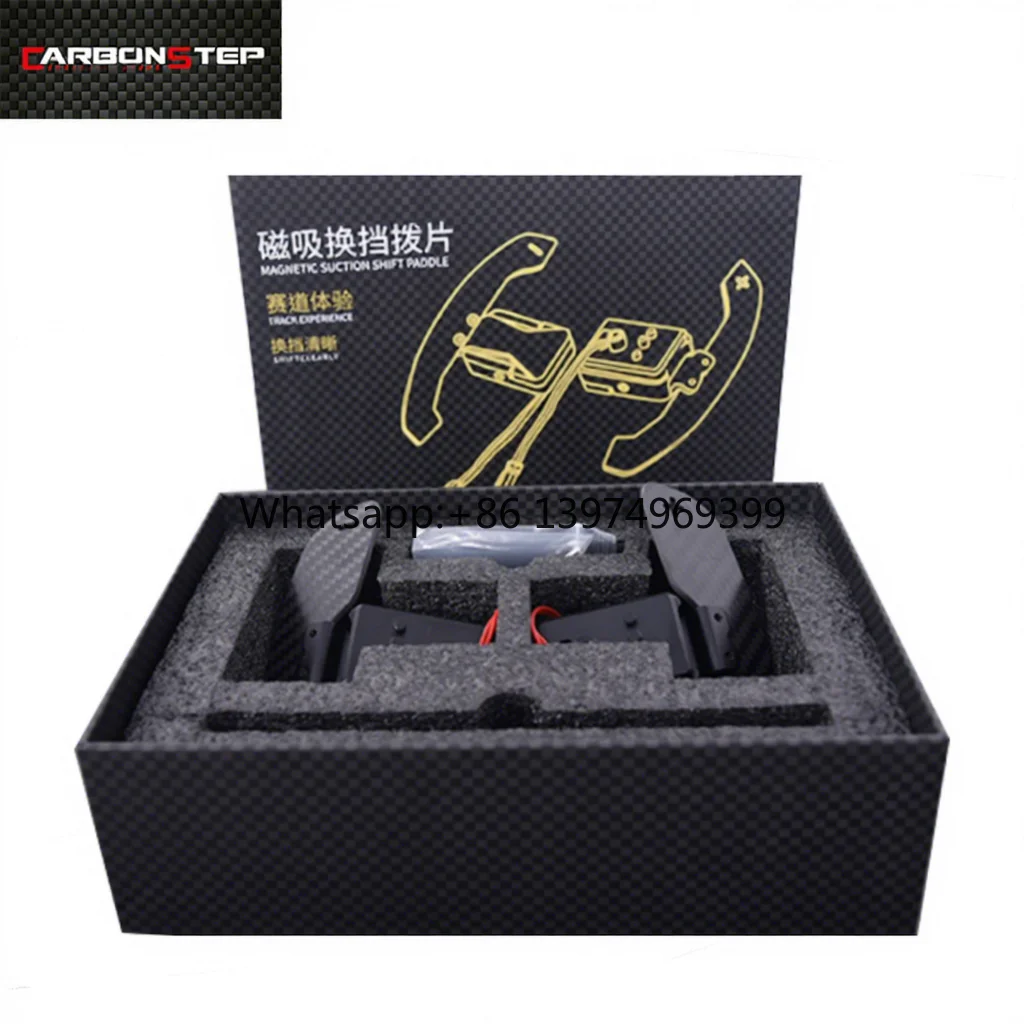 For BMW M3 G80 M4 G82 G83 M5 F90 Magnetic Paddle Shifters Steering Wheel Extension Shifters Carbon Fiber Replacement